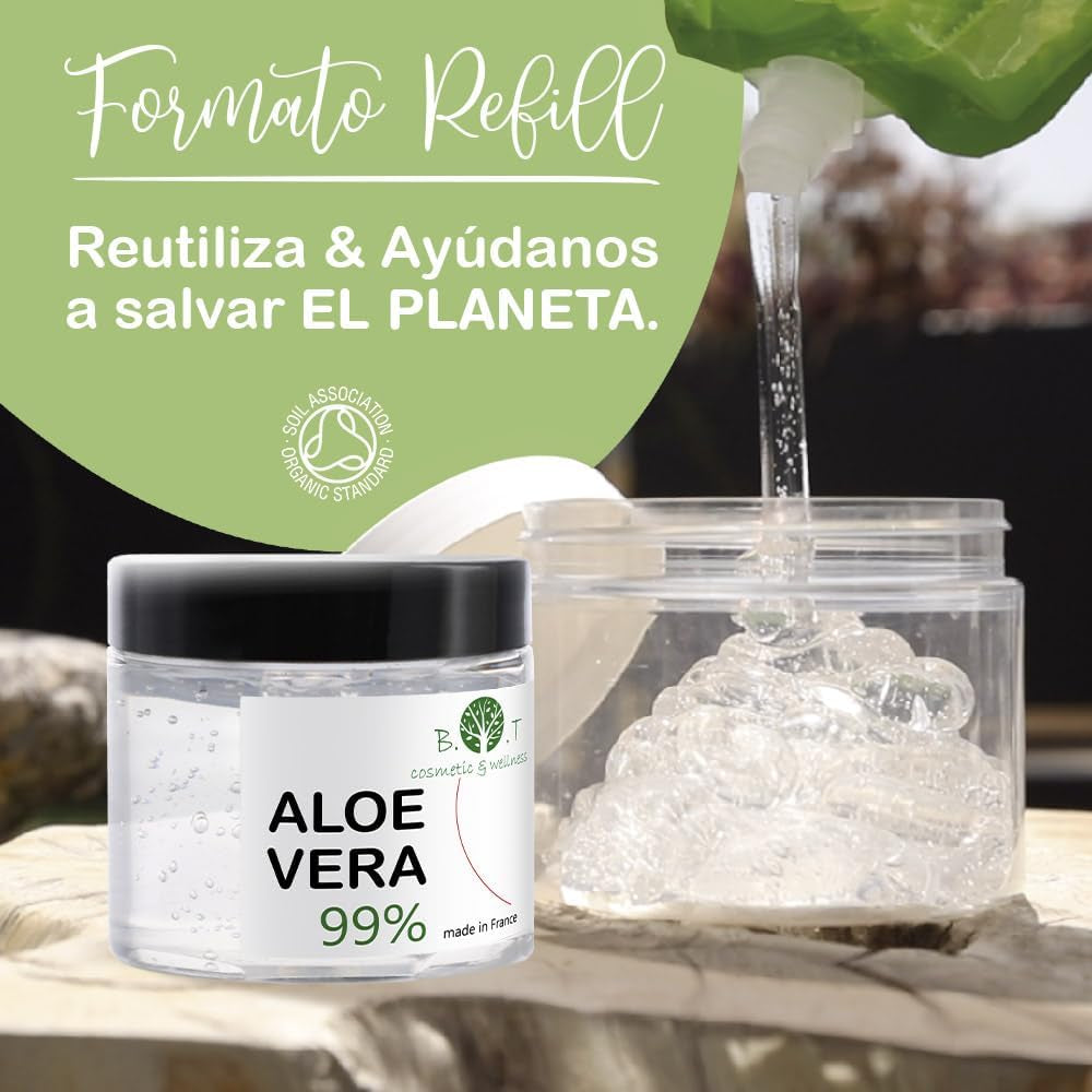 Aloe Vera Gel 100% Natural - Hydrating & Soothing After Sun Treatment, Perfect for Skin and Hair Care, 1000ml